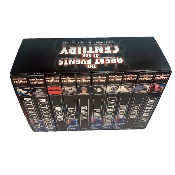 1997 The Great Events Of The Century Madacy VHS Video Tape Set 10 Tapes - Picture 1 of 6